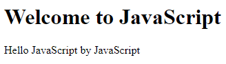 JavaScript Example - JavaScript language