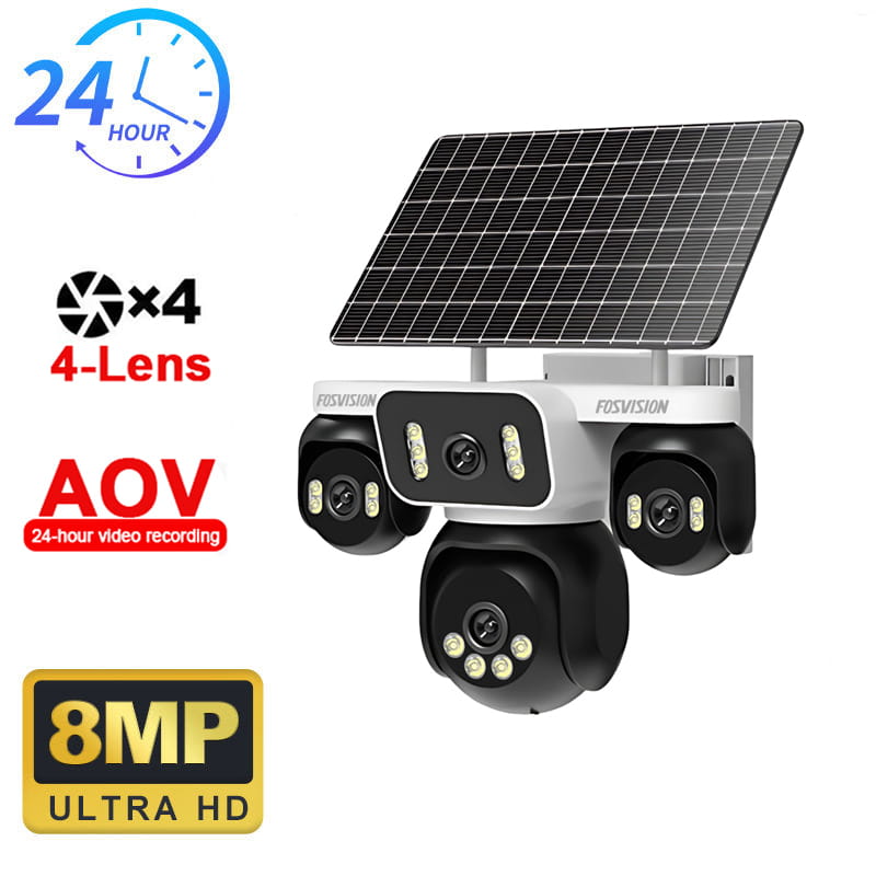 8MP 4G Smart Solar Security Camera with AI Human Detection & Night Vision | SoftTech Supply
