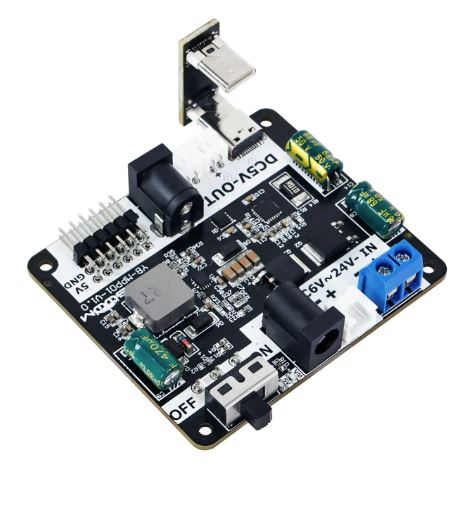 Raspberry Pi 5 Power Supply Expansion Board 6–24V Input, 5V/5A Output - STS Electronic Components Kigali