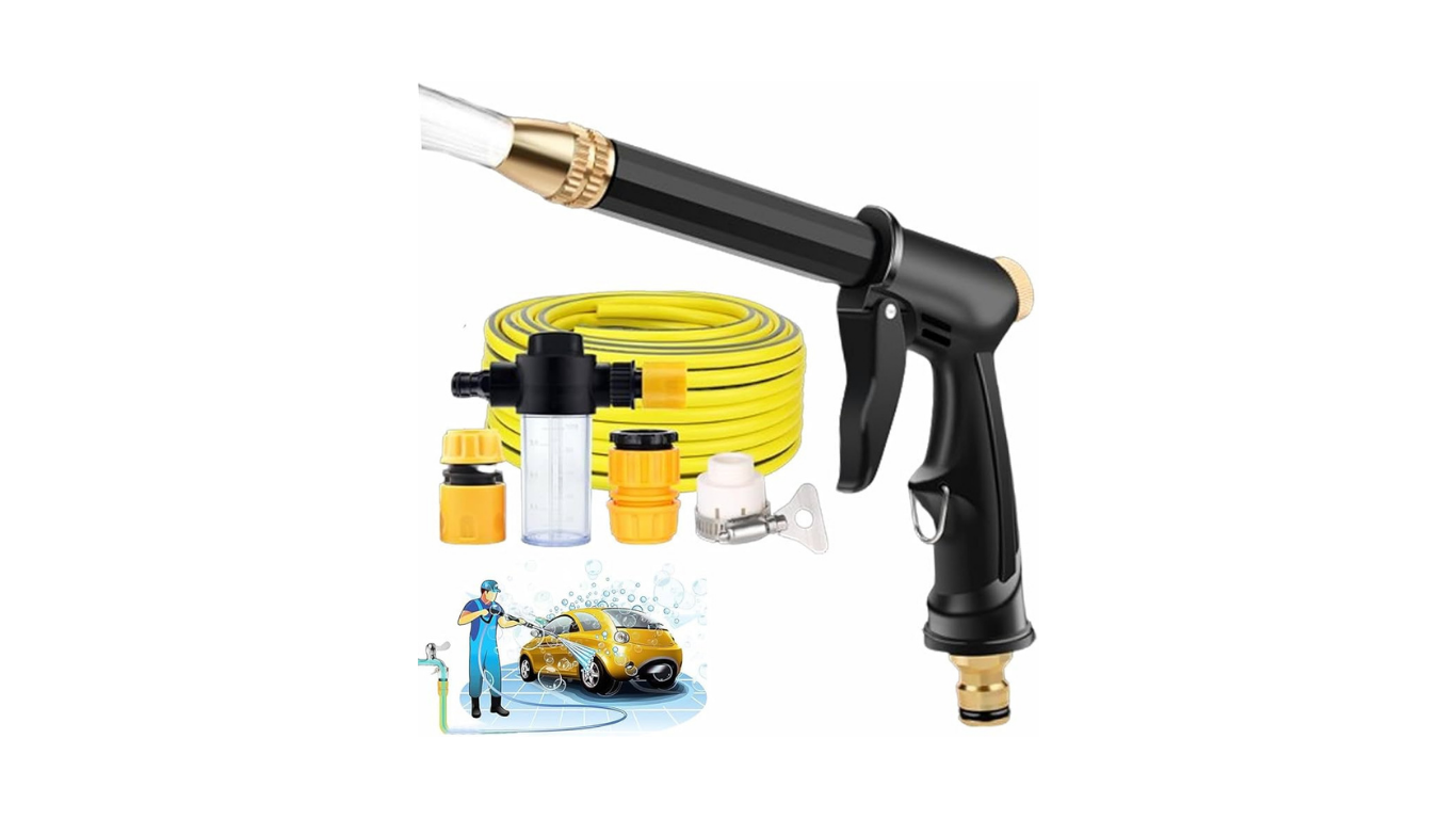 A high-pressure car wash water gun view 2