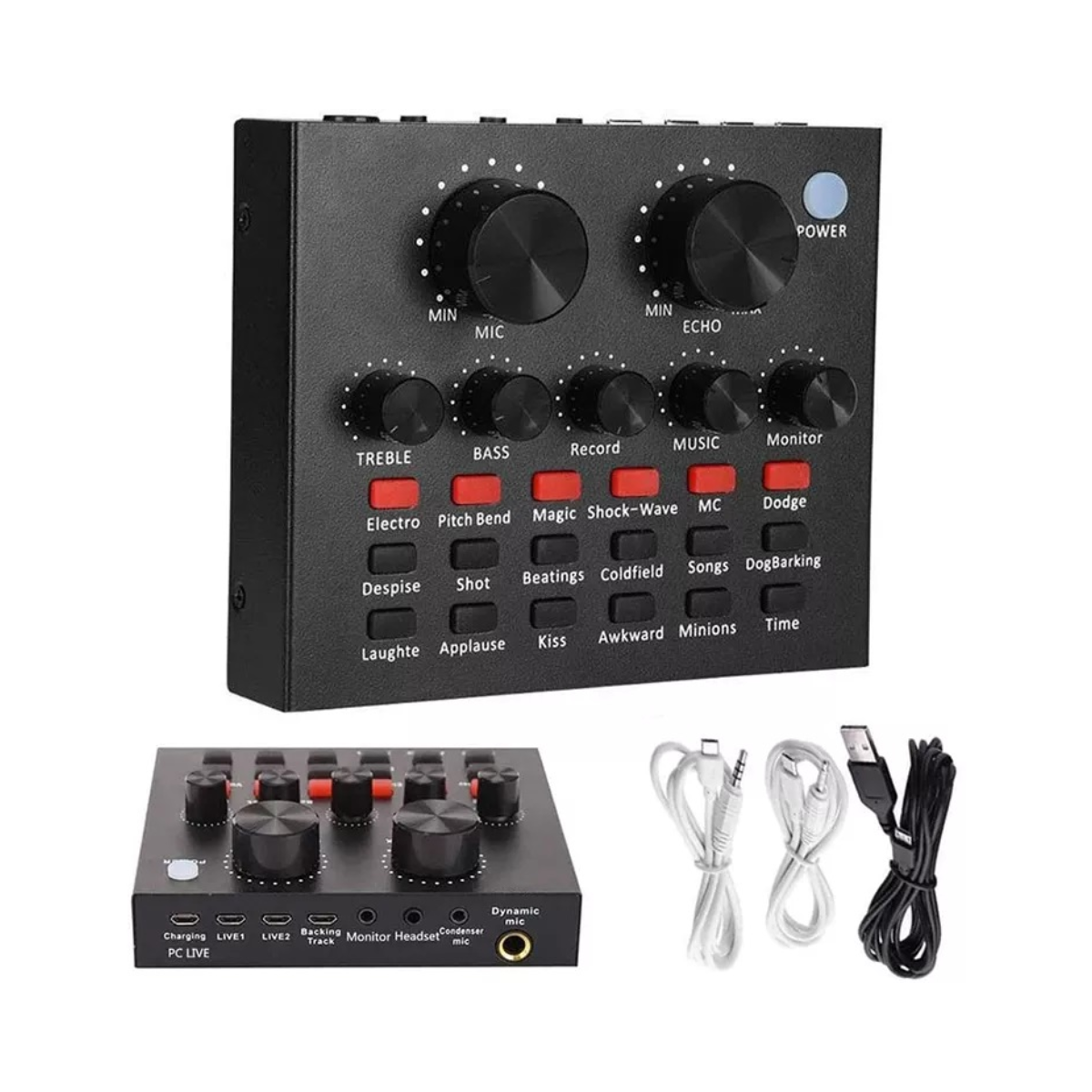 V8 Professional Sound Card Streaming Live Broadcast Podcast Recording Studio Equipment - STS Electronic Components Kigali
