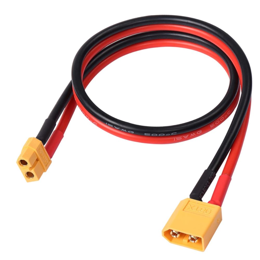 XT60 cable 1 male to 1 female connector for RC Battery - STS Arduino