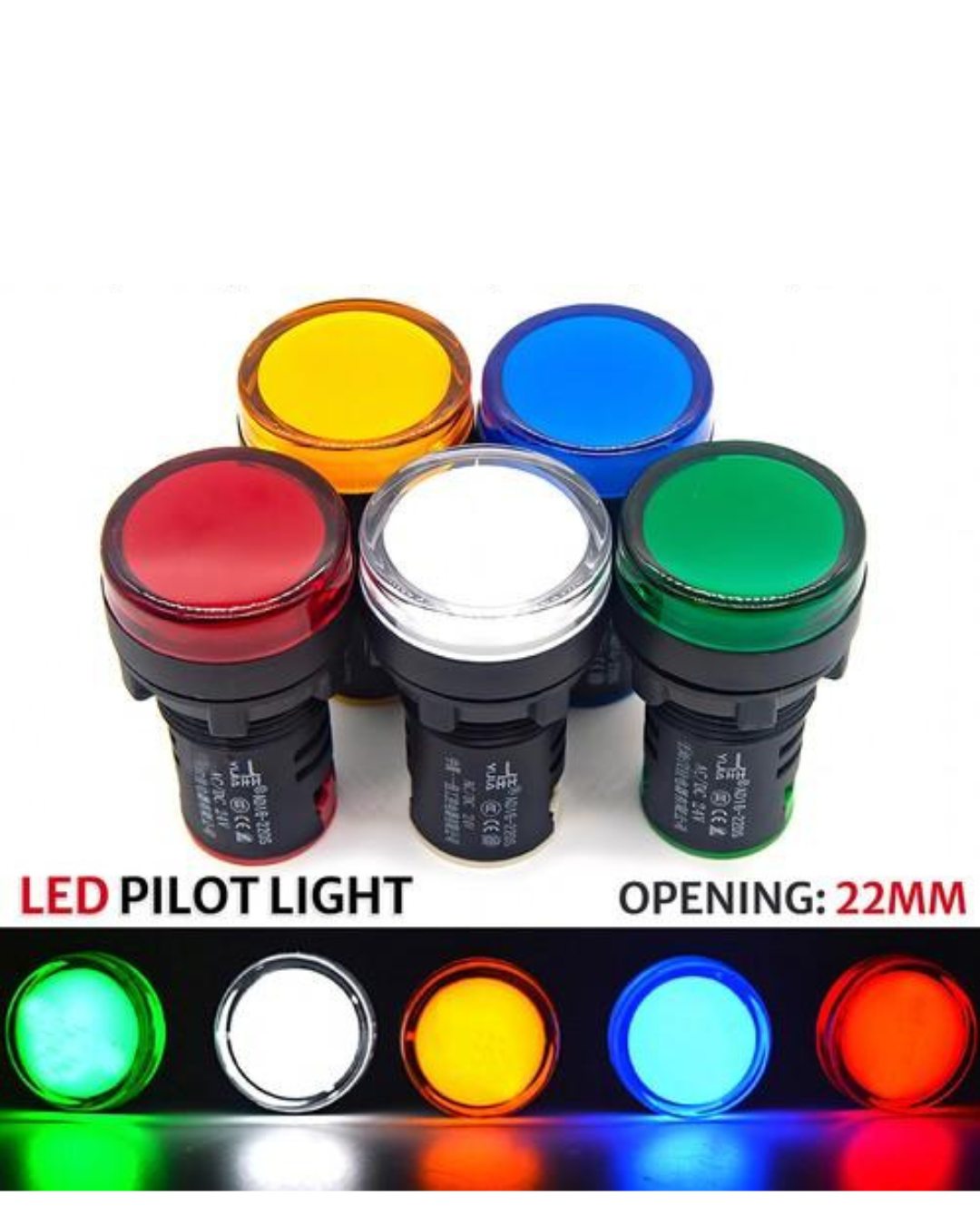 1pc AC30-500V Voltmeter Panel LED Digital Display 22mm RED and GREEN LED-Round - STS Arduino