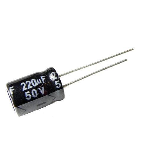 220uF/50V Electrolytic Capacitor