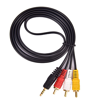 3.5mm Jack Plug Male to 3 RCA Adapter Male Audio Video Cable