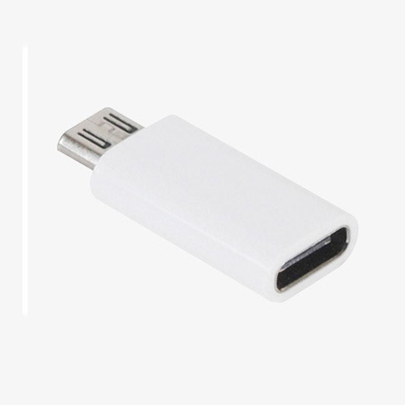 Micro USB (M) to USB-C (F) adapter White