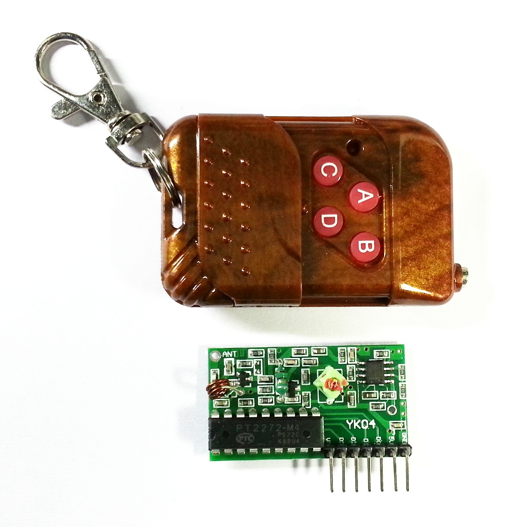 4 Channel Wireless Four Button RF Remote Control Transceiver view 2