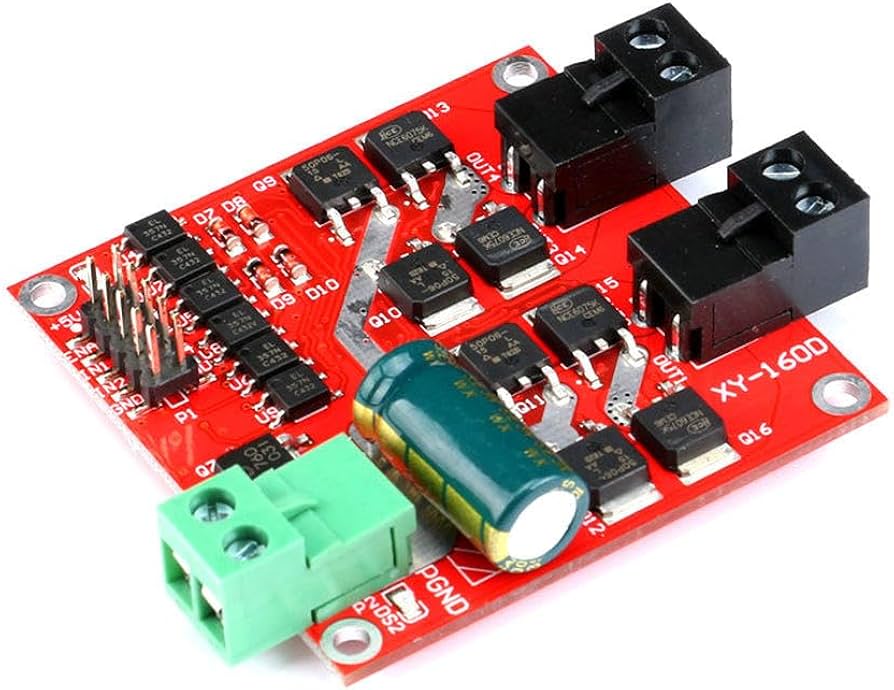 DC Motor Drive Module 7A 160W 12V/24V PWM H-bridge L298 Logic Control Board