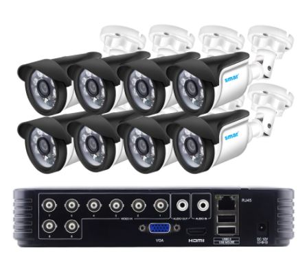 720P 1080P AHD Camera kit 8PCS Outdoor CCTV Camera System Kits