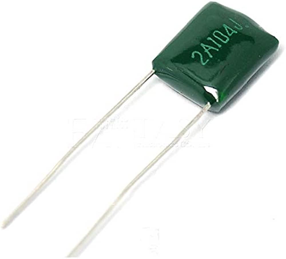 100nF/100V (0.1uF ? 2A104J) Polyester Film Capacitor