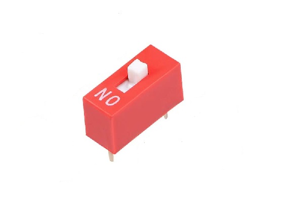 DIP Switch 2.54mm Red 1Position