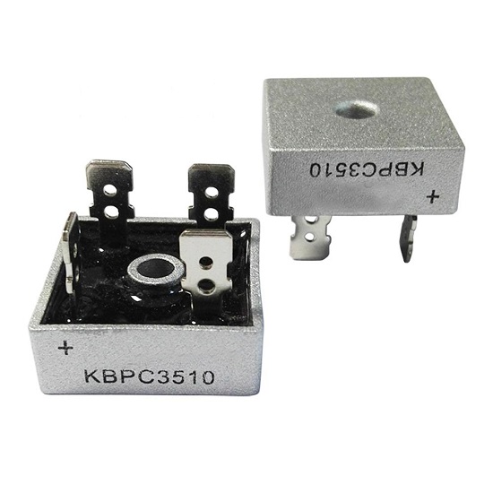 1000V KBPC3510 Rectifier Bridge Single-Phase Stack Square 35A view 2