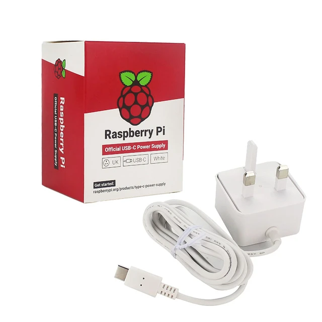 Raspberry Pi Power Supply - 5.1V 3A - White USB Type C