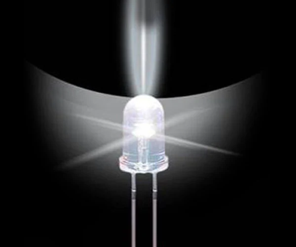 Transparent 5mm Round LED Diode White