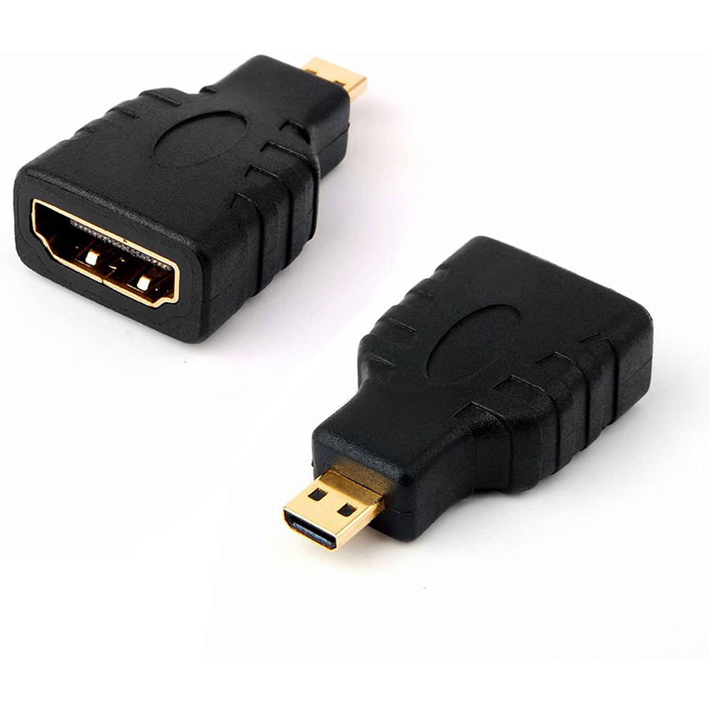 Micro HDMI to HDMI adapter Male-to-Female view 2