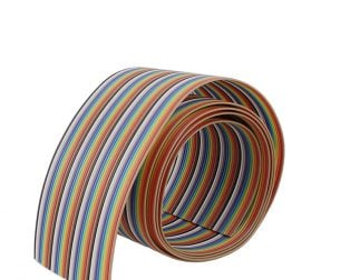 5Meter 20P 2.54MM Pitch Rainbow DuPont Cable