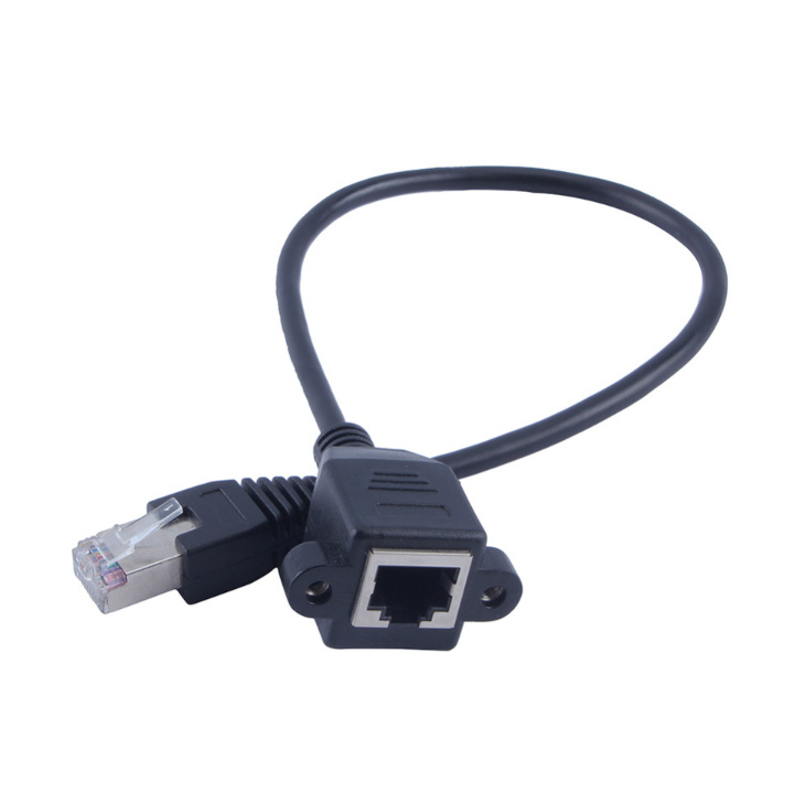 RJ45 Female to Male Adapter Network Extension Cable