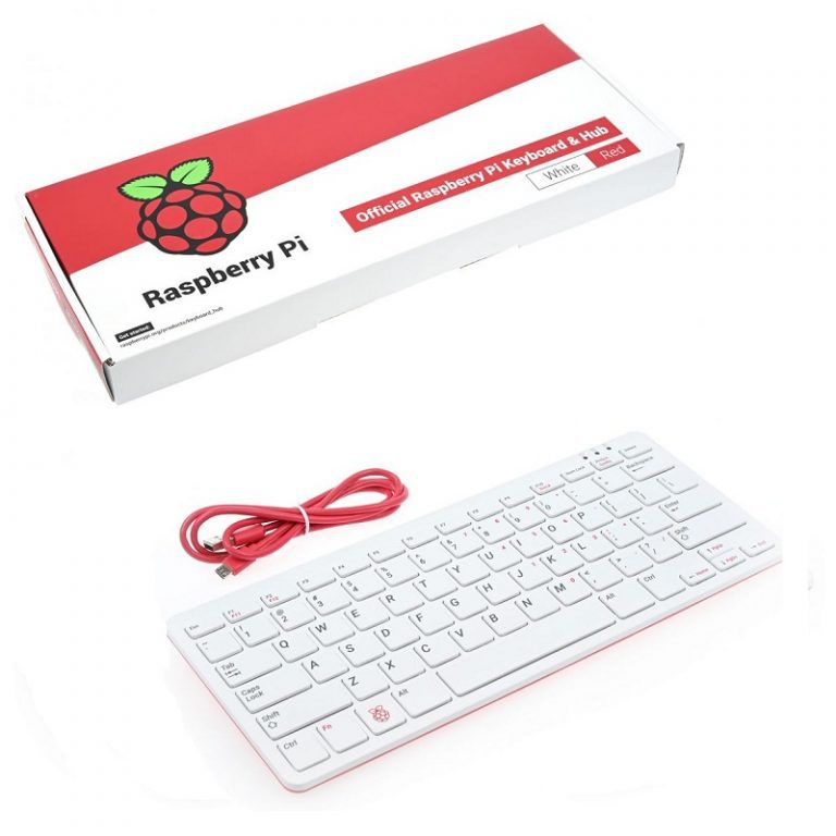 Raspberry Pi Keyboard KYB UK (Red/White) view 2
