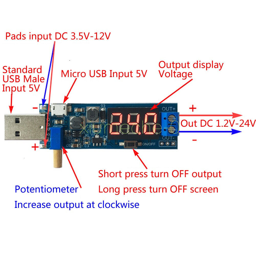 Boost converter USB Step up Power Supply Module dc to dc