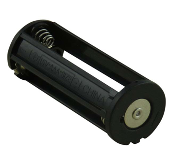 Black Cylindrical 3 AAA Battery Holder