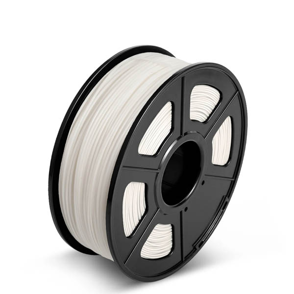 ABS 3D Printer Filament 1.75mm 1kg Printing White view 3