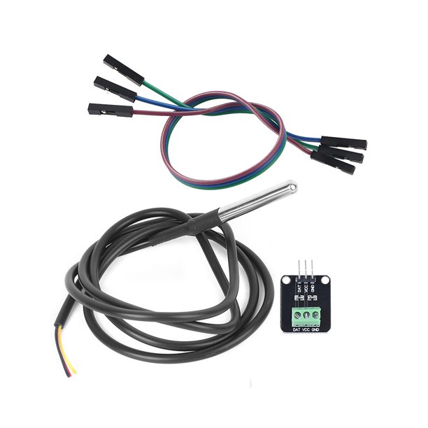 DS18B20 Waterproof Temperature Sensor with Adapter