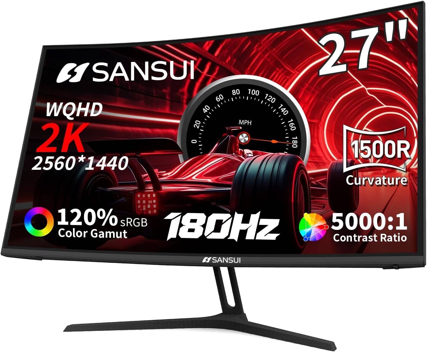 SANSUI ES-G27C1 R1500 27" Curved FHD Gaming Monitor - STS Electronic Components Kigali