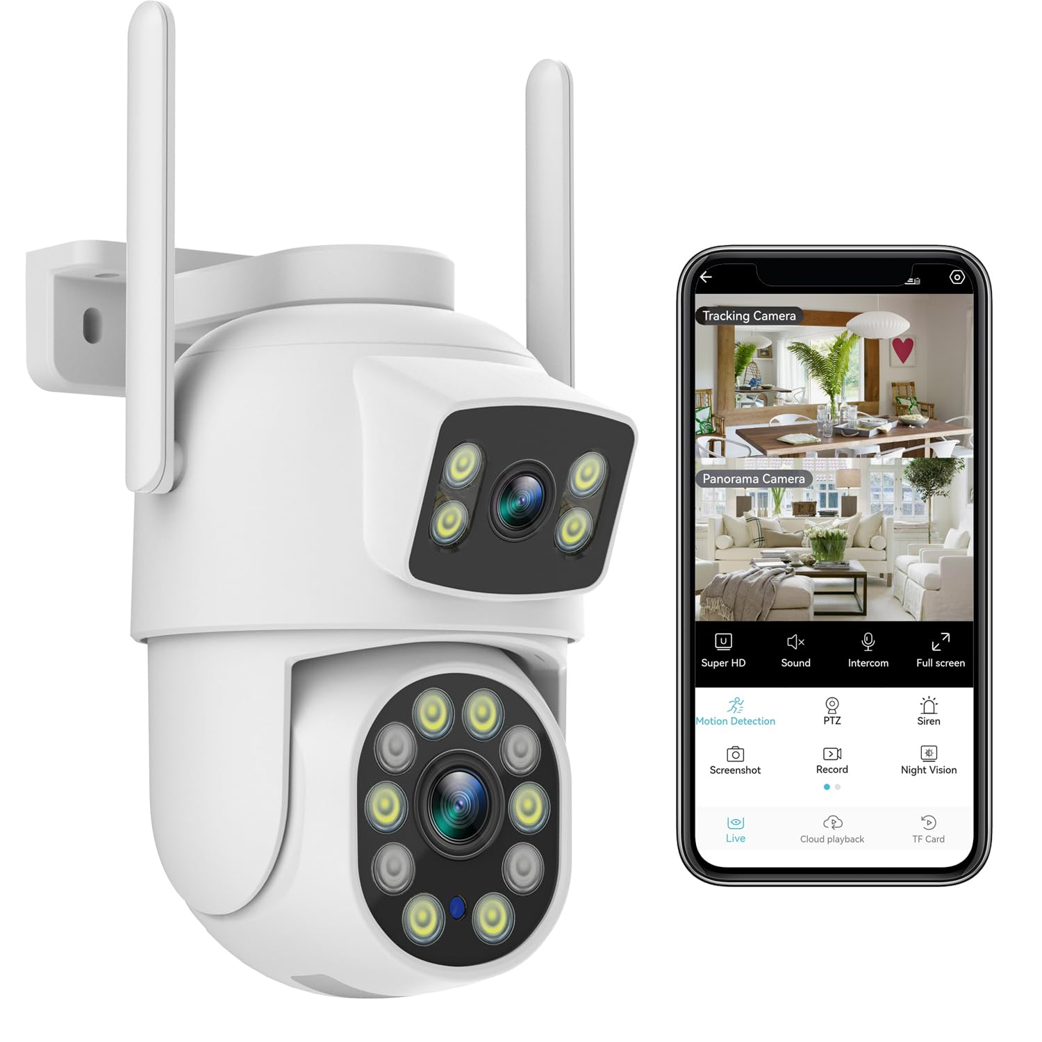 Dual Lens Smart Outdoor Camera - STS