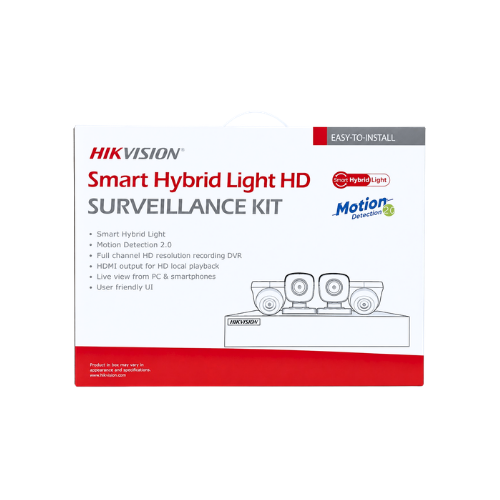 HIKVISION Smart Hybrid Light HD Surveillance Kit – 4 Channel - STS Electronic Components Kigali