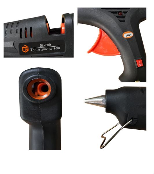 60W Glue Gun DIY BLACK view 2