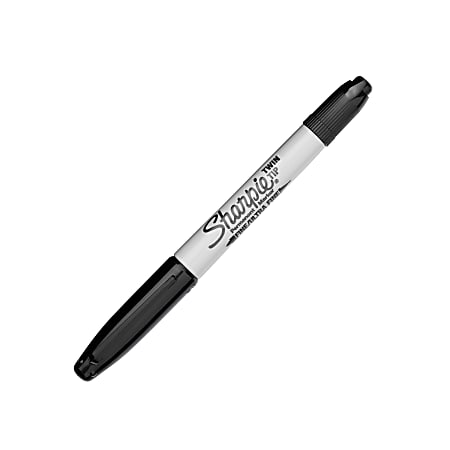 Twin Tip Permanent Marker Pen Black