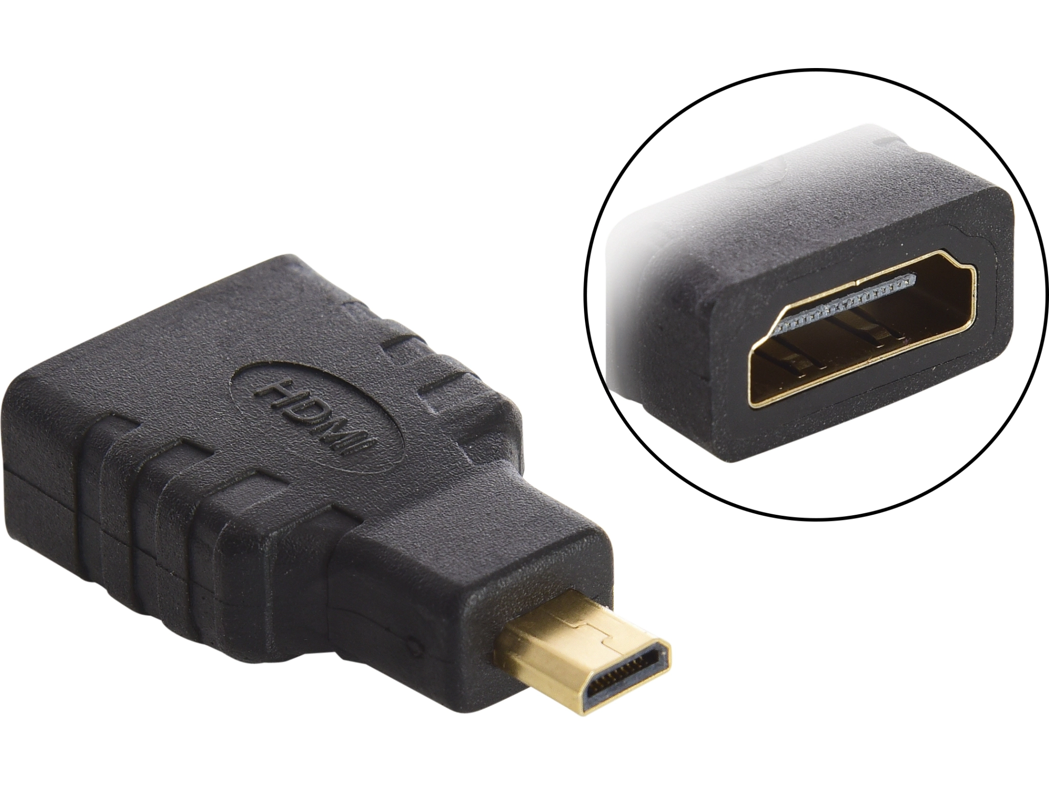 Micro HDMI to HDMI adapter Male-to-Female