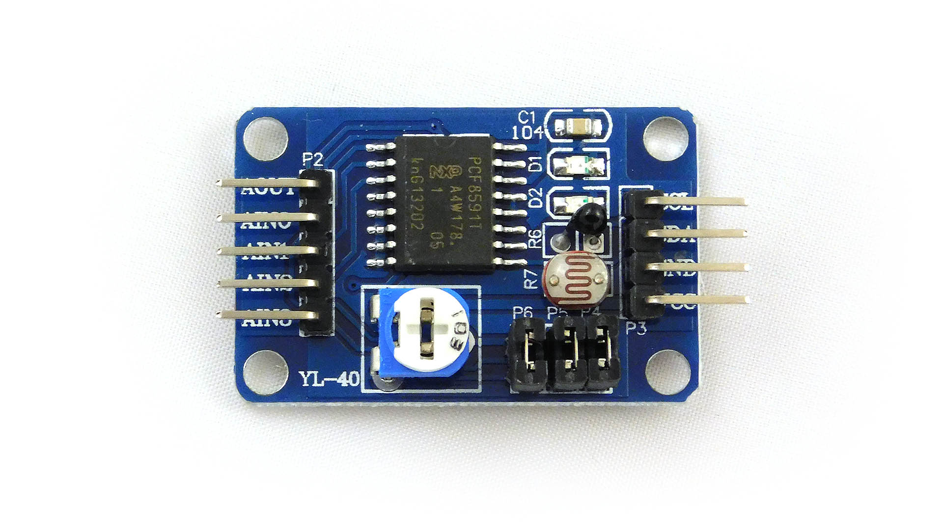 PCF8591 AD/DA Analog-To-Digital /Digital-to-Analog Converter