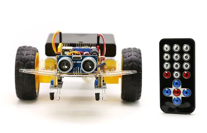 Cheapest Graphical Programming Smart Car Mixly Kit Stem Maker Teaching Aid Compatible With Arduino Robot Diy Toy Parts - STS