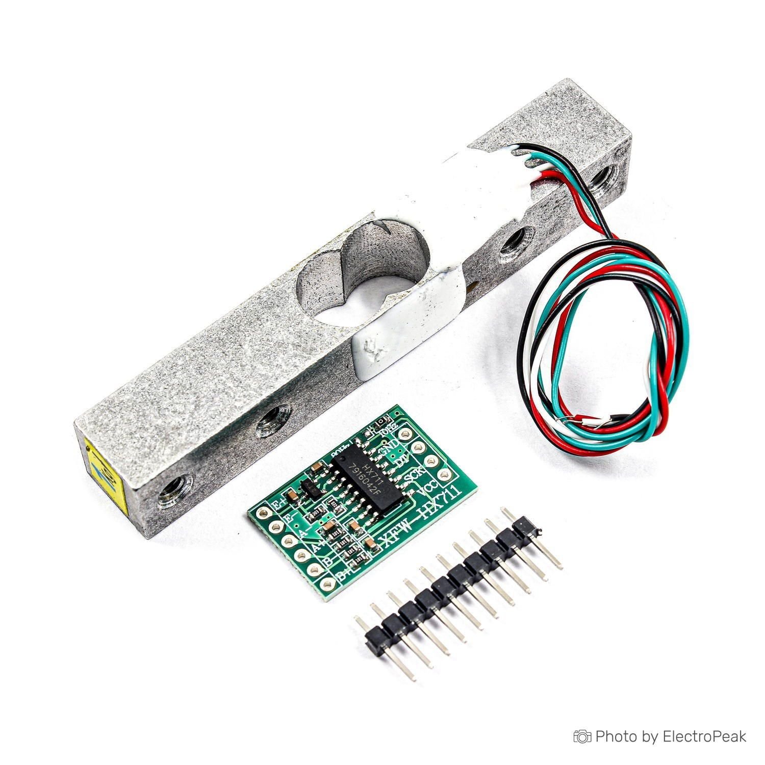 1KG Weight sensor Load Cell + HX711 AD Module view 2