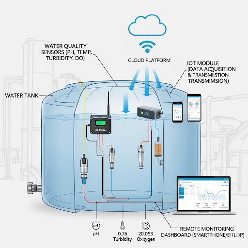 IoT based remote monitoring of water quality in tanks - Case of WASAC - STS Project Implementation
