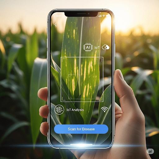 AI-Enabled IoT mobile application for early maize plant disease detection - STS Project Implementation