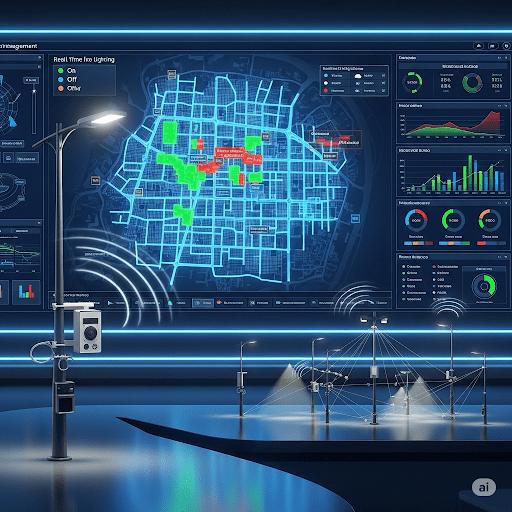 Intelligent management system for streetlight - STS Project Implementation
