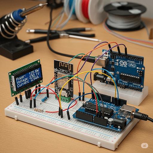 IoT Based Electricity Energy Meter by using ESP12 and Arduino - STS Project