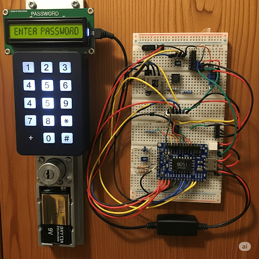 Password Based Door Lock System using 8051 Microcontroller
