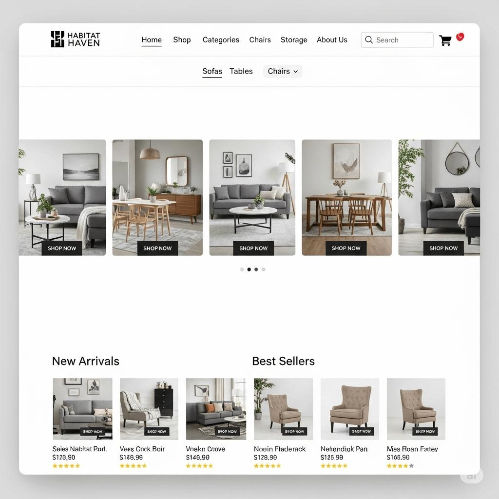 Online Furniture Shop Php Project - STS Project