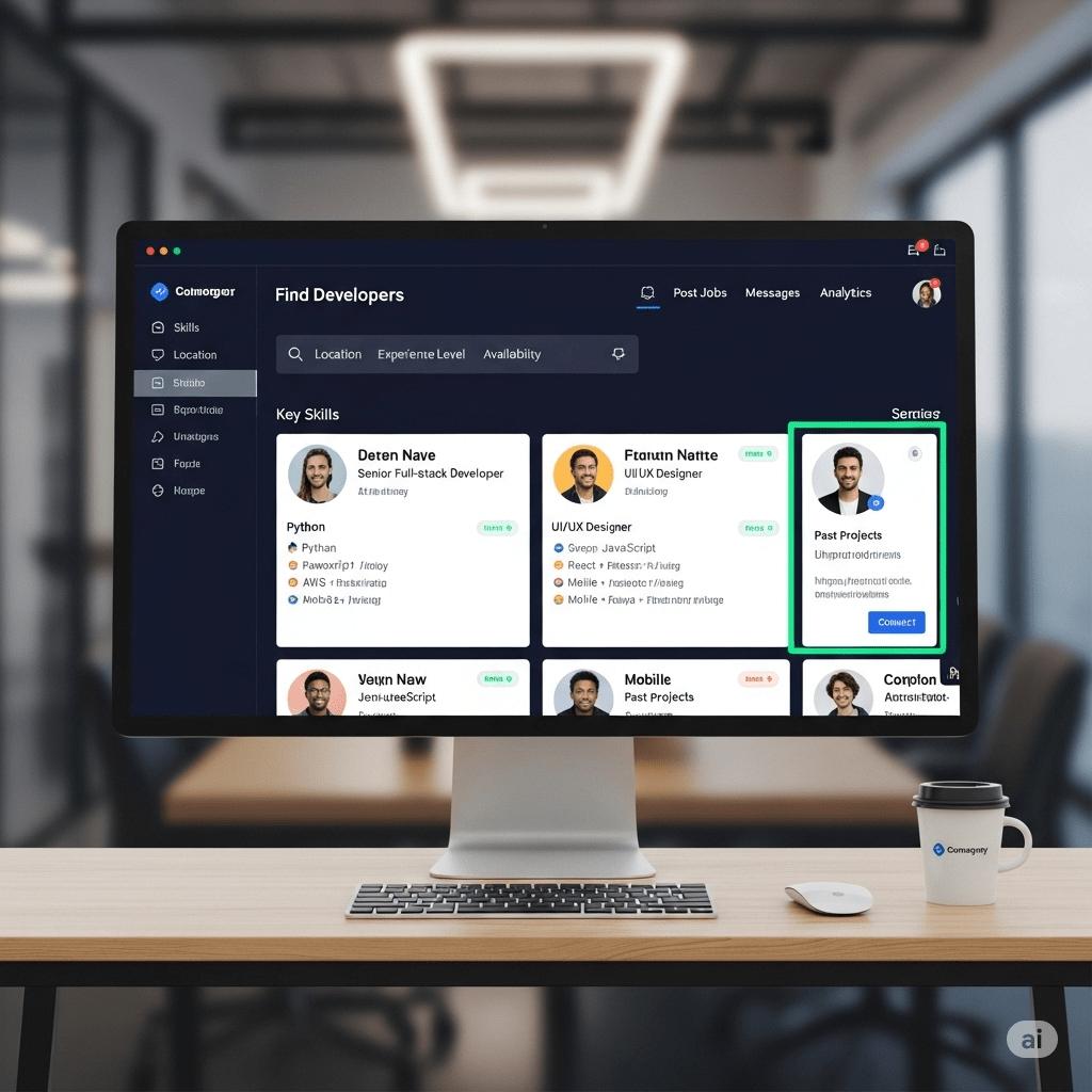 A platform for finding developers - STS Project