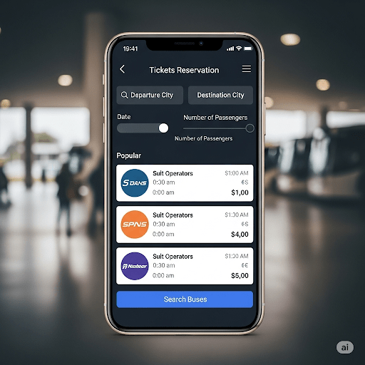 Android application for ticket reservation system