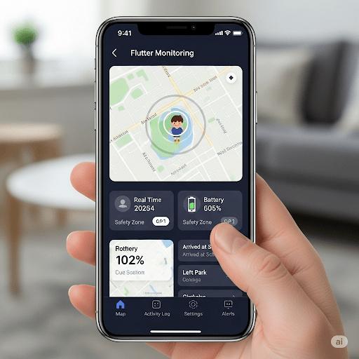 Child Monitoring System Flutter App - STS Project Implementation