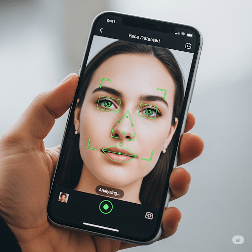 Face Detection Using Mobile Vision API - Flutter project