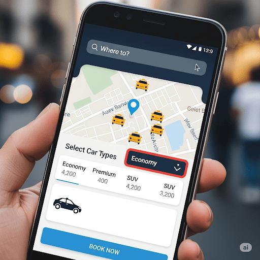 Cab Booking Android Application - STS Project