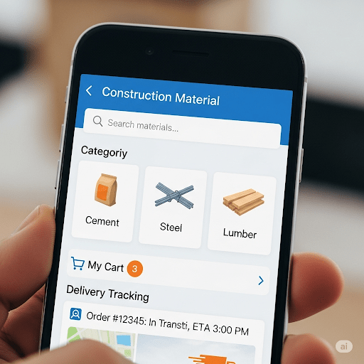 Construction Material Ordering App - Mobile