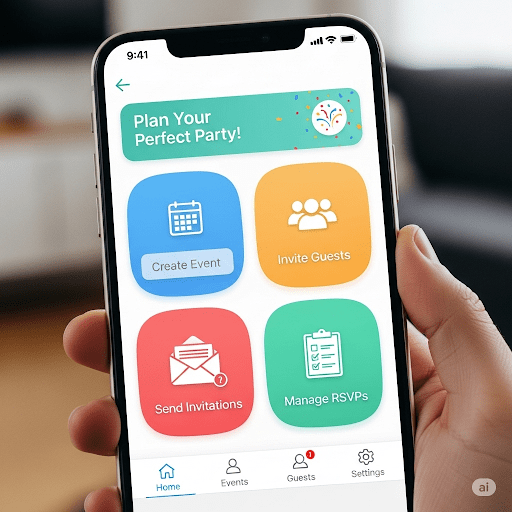 Party Planning And Invitation App