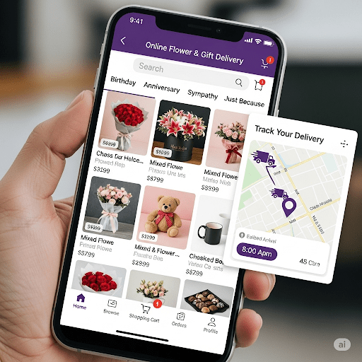 Online Flower And Gift Delivery App